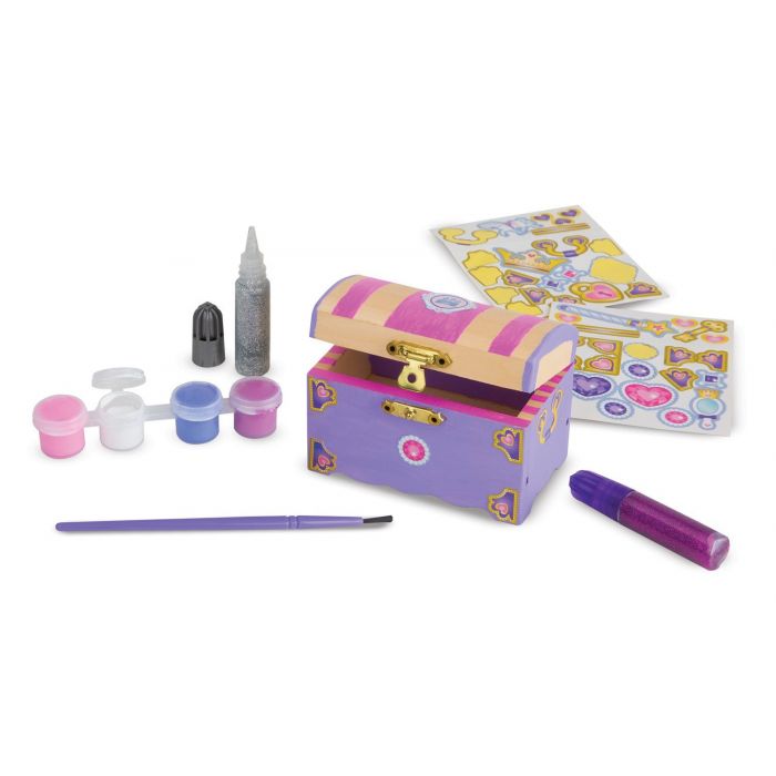 Melissa and Doug Decorate-Your-Own -  Wooden Princess Chest
