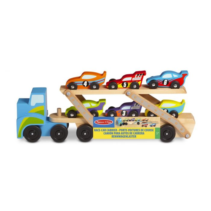 Melissa and Doug - Mega Race Car Carrier Toy 