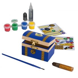 Melissa & Doug - Decorate-Your-Own Wooden Pirate Chest Craft Kit