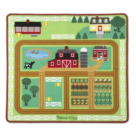 Melissa & Doug Round the Barnyard Farm Rug (100 x 89 centimetres) - 5 Play Pieces