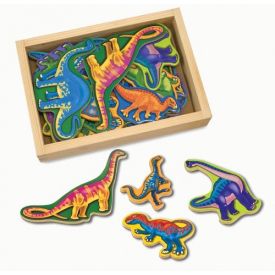Melissa and Doug Magnetic Wooden Dinosaurs 