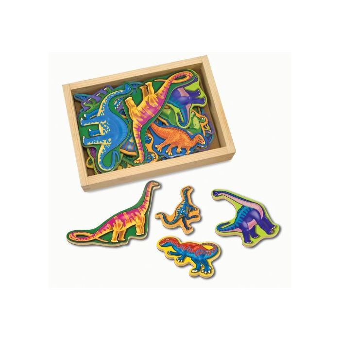 Melissa and Doug Magnetic Wooden Dinosaurs 