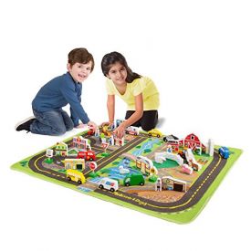 Melissa and Doug Deluxe Activity Road Rug Set