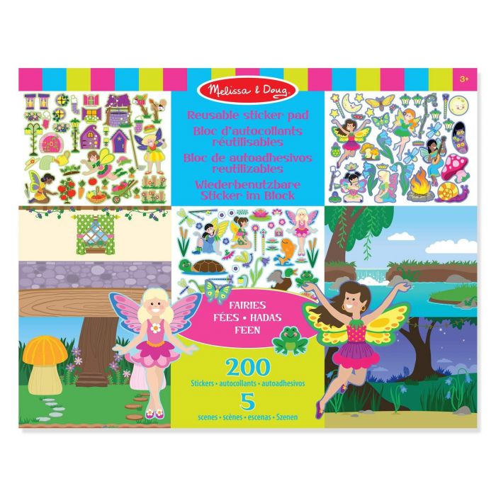Melissa and Doug Fairies Reusable Pad with 200+ Stickers