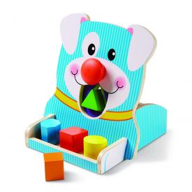 Wooden Spin and Feed First Play Shape Sorter