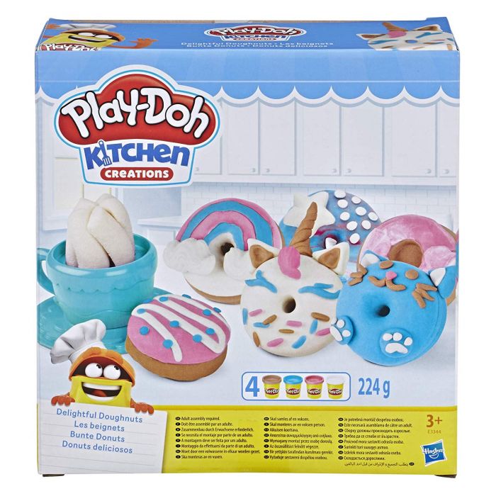 PlayDoh Kitchen Creations Delightful 4 Colour Donuts Set