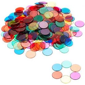 Learning Resources Transparent Counters (6 Colours)