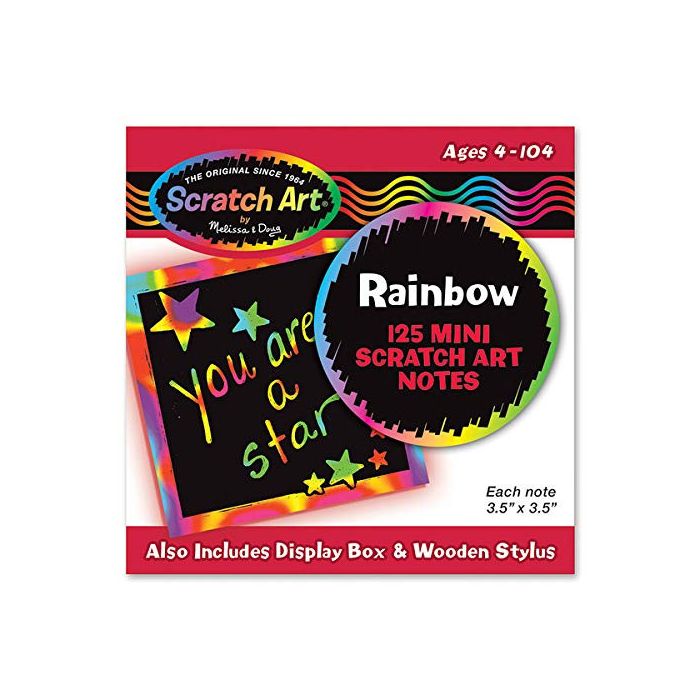 Rainbow Mini Scratch Art Note Cubes