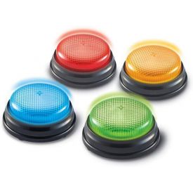 Learning Resources Lights and Sounds Buzzers Set of 4
