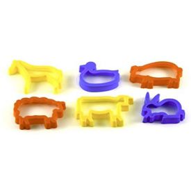 Farm Animal Dough Cutters (Pack of 6)