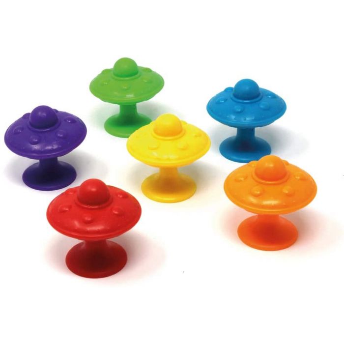 Learning Resources Super Suction Space Saucers (Set of 30)