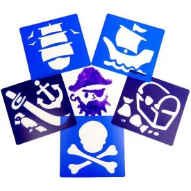 Pirate Stencils (Pack of 6)
