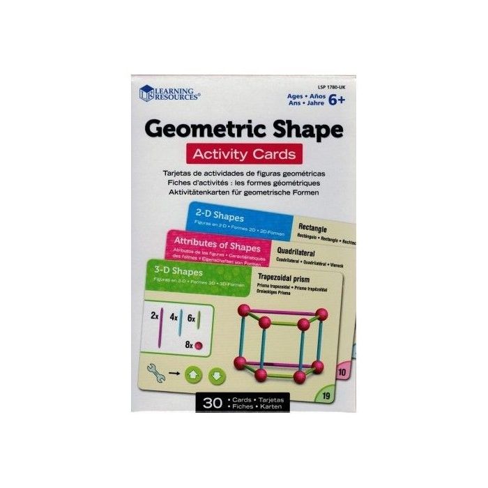 Geometric Shapes Build Set and Cards