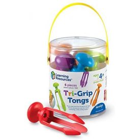 Learning Resources Tri-Grip Tongs Set of 6