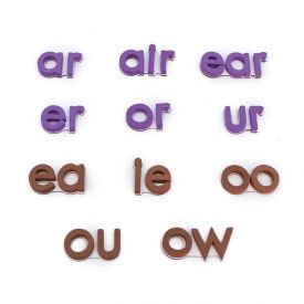 Rainbow Vowels Print