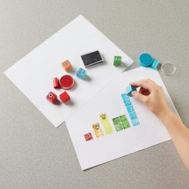 NumberBlocks Stampoline Park Stamp Activity Set