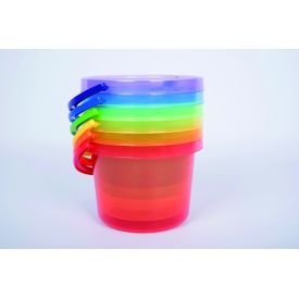 Translucent Colour Buckets - 6 Pk
