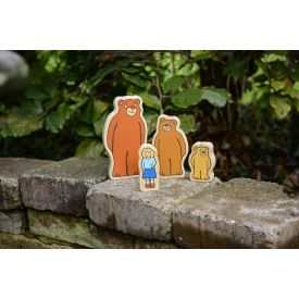 Goldilocks and The Three Bears Wooden Characters
