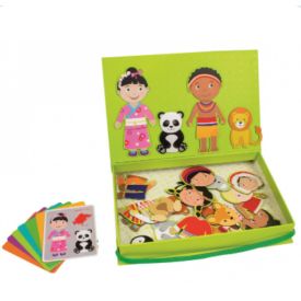 Kids and Animals of the World Magnetic Game