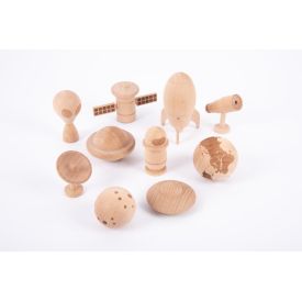 Wooden Space Adventure Set of 10