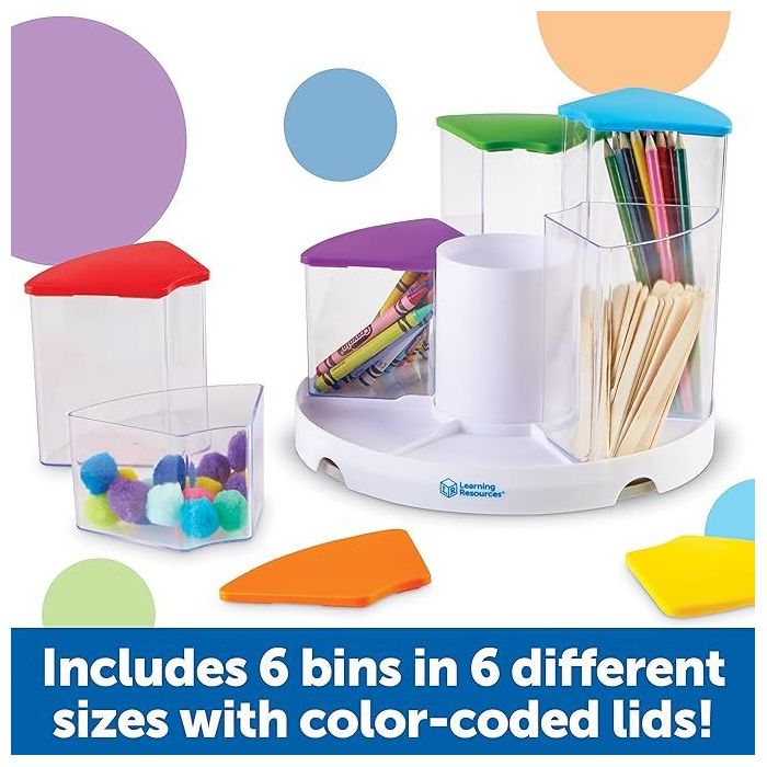 Createaspace See thru spinning bins