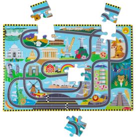 Race Track Floor Puzzle And Play Set