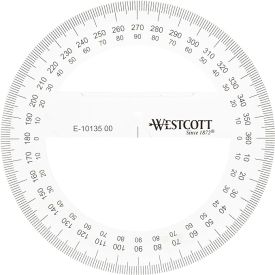 Westcott Protractor Full-Circle 10cm