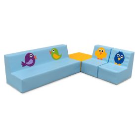 Daycare line -Sofa Set with Square - Birds