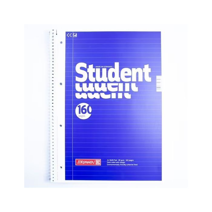 Student A4 Brunnen Refill Pad -160 pages