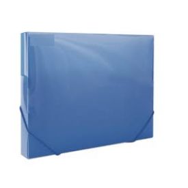 Elastic Box File PVC 30mm Spine - Blue