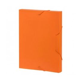 Elastic Box File PVC 30mm Spine - Orange