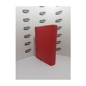 Elastic Box File PVC - 50mm - Red