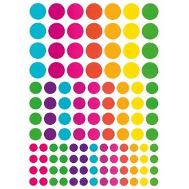 Commendation stickers - Colourful dots 464 pcs