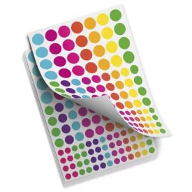 Commendation stickers - Colourful dots 464 pcs