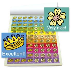 Block of commendation stickers, 1076 pcs