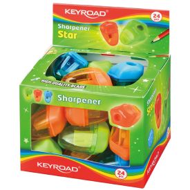 KEYROAD Star, Pencil sharpener - Colour may vary