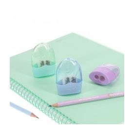 Sharpener CONTAINER - PASTEL - 2 Hole - PREMTO