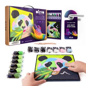 OKTO Sensory Air Dry Clay Painting by Numbers - Panda