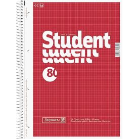 Brunnen Student Notepad A4 70gsm 80 Sheets (5 Pads, Squared)