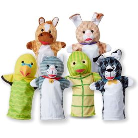 Melissa & Doug Pet Buddies Hand Puppets (6 Pc)