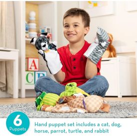 Melissa & Doug Pet Buddies Hand Puppets (6 Pc)