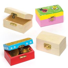 Mini Wooden Treasure Chests