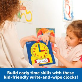 Write & Wipe Clocks Classroom Set