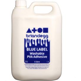 Washable Blue Label Pva Glue 5 Litre by Brian Clegg