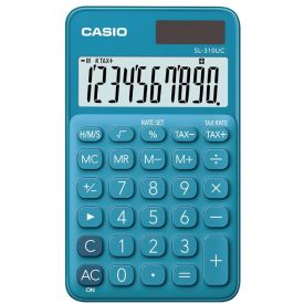 Casio Calculator 10 digits Solar Blue