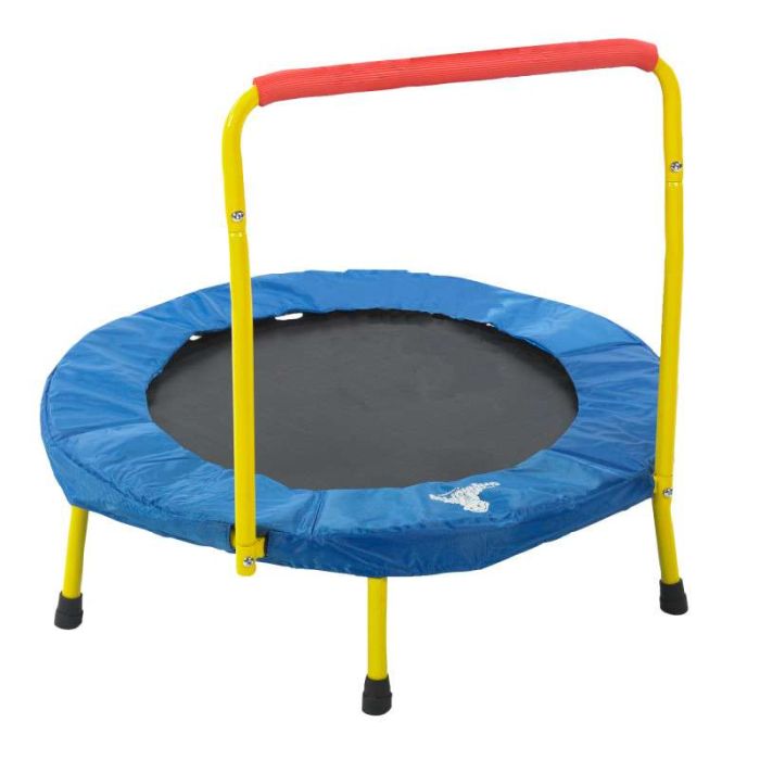 Trampoline with handle