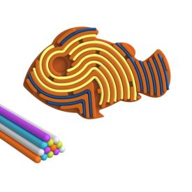 Sensory activity board FISH (18x11,5x1,5cm)