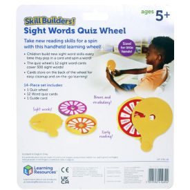 Skill Builders Sight Words Quiz Wheel