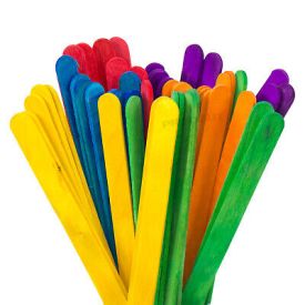 Lollipop Sticks Jumbo - Coloured singles
