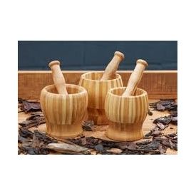 Wooden Pestle and Mortar